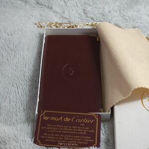 Cartier Burgundy Leather Wallet